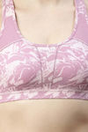 Enamor Medium Impact Sports Bra - Marble Mavve Print — thumbnail 5